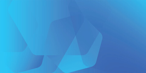 Modern abstract blue background with glowing geometric lines. Blue gradient hexagon shape design. Futuristic technology concept. modern eps10.