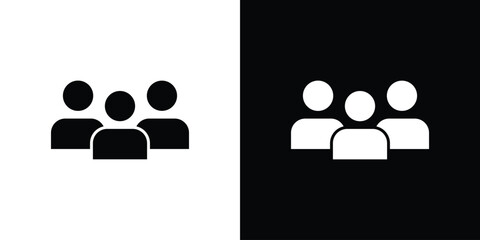 Team icon logo. simple graphic symbols