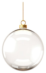 PNG Glass Christmas ball transparent christmas hanging.