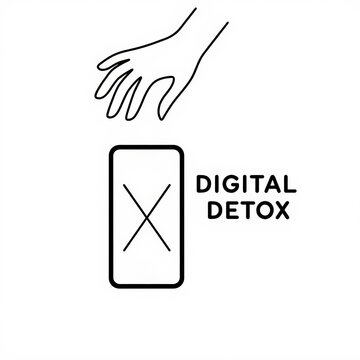 A hand dropping a smartphone, symbolizing the concept of a digital detox to encourage reduced screen time and reconnect with the real world