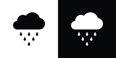 Rainy icon logo. simple graphic symbols