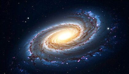Spiral galaxy in deep space