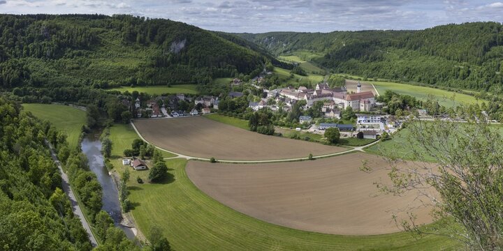 Archabbey of St Martin at Beuron (lat. Archiabbatia Sancti Martini Beuronensis), Benedictine monastery, Beuron, Upper Danube Valley, Swabian Alb, Baden-W&uuml;rttemberg, Germany