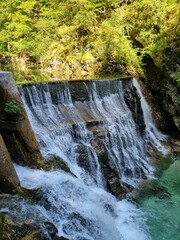 Obraz premium Vintgar Gorge in Slovenia – Scenic Nature Landscape