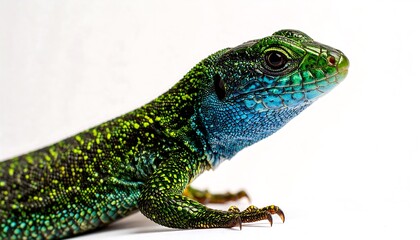 Obraz premium Close-up of a colorful lizard