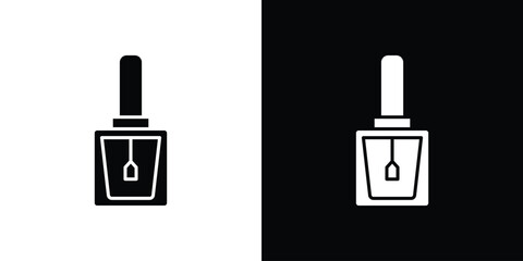 Nail polish icon logo. simple graphic symbols