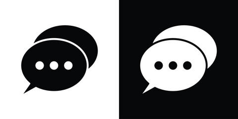 Live chat icon logo. simple graphic symbols