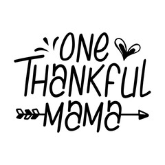 One Thankful Family Svg Design