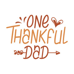 One Thankful Family Svg Design
