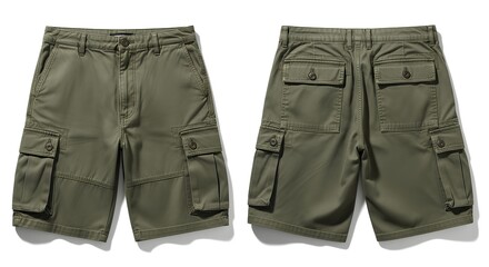 Men's Military Style Cargo Shorts Durable, Versatile Summer Shorts for Outdoor Activities