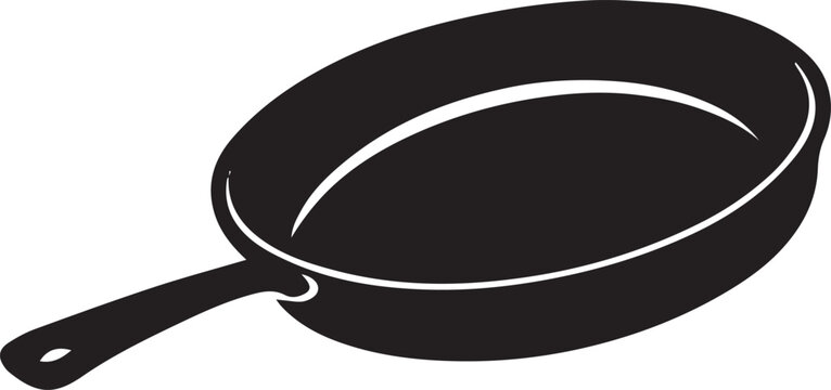 black frying pan, cooking utensil, kitchenware clip art preview