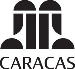 Caracas Landmark Silhouette Vector Illustration Showcasing Venezuelan Architecture and Cityscape