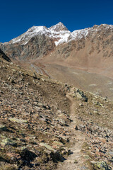 Auf dem Seuffertweg unterhalb der Wildspitze, Ötztal