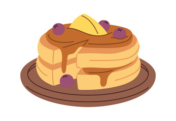 Sweet homemade pancakes served dessert