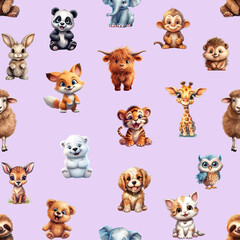 Fototapeta premium Baby Animals Digital papers