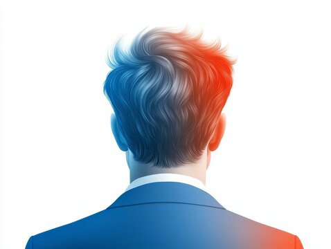 Captivating studio portrait showcasing the profile of young man with bold mohawk hairstyle highlighting the sharp lines and texture of this iconic haircut with dramatic lighting