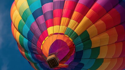 Obraz premium Bright Sky Filled with Artistic Hot Air Balloons