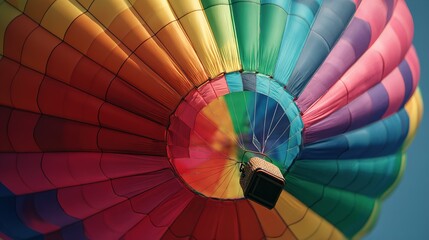 Obraz premium Bright Sky Filled with Artistic Hot Air Balloons