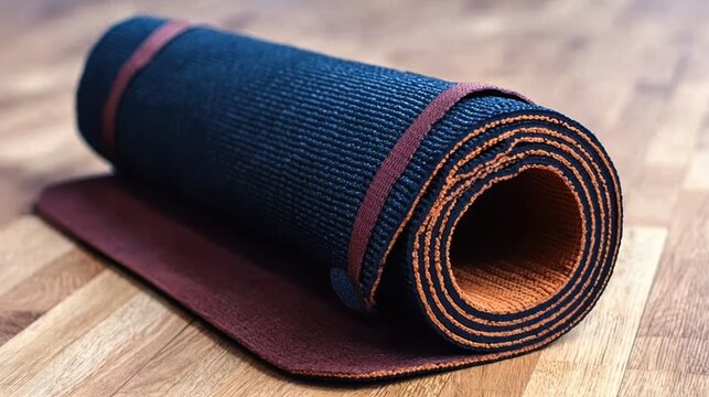 Healthy living visualization with gym items, suitable for branding or inspirational content