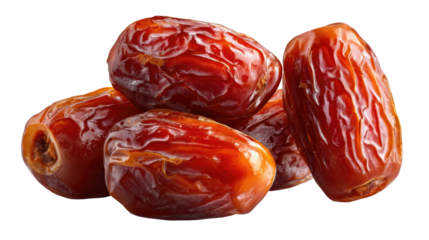 Exotic Date Delight: A close-up studio shot of several luscious dates, each one showcasing their rich, caramelized exterior. This visual feast is ready to captivate the senses.