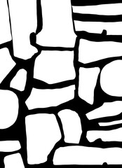 Minimal abstract image for printing. Picture for modern interiors. The picture is painted by hand on a tablet. © neurostructure