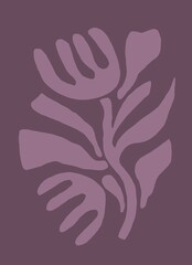 Minimal abstract image for printing. Picture for modern interiors. The picture is painted by hand on a tablet. © neurostructure