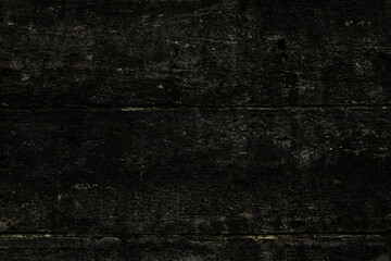 Dark Grunge Texture of a Rough Black Concrete Wall