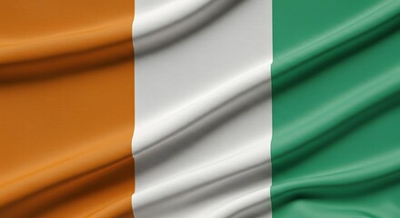 Niger national flag waving