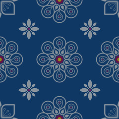 geometric seamless pattern vector design