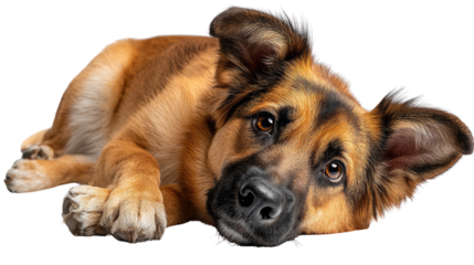 Loyal Canine's Gaze: A charming dog with captivating gaze, portraying comfort, and unwavering loyalty against the backdrop. 