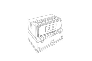 Ornate floral frame with roses and decorative swirls in a black and white design