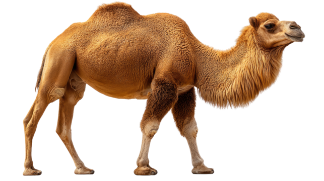 Desert Survivor's Stance: A resilient camel, the quintessential desert traveler, strikes a proud pose, embodying strength and endurance, a testament to nature's artistry.