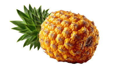 Vibrant Pineapple: A fresh, juicy pineapple showcases its textured, golden exterior and verdant, spiky crown, offering a delicious glimpse of tropical bounty.