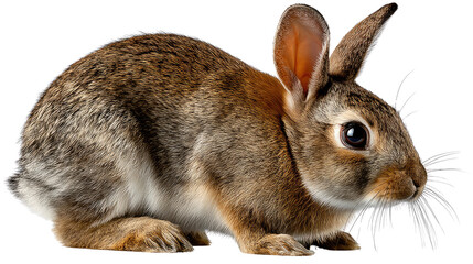 Cottontail Bunny: A portrait of a charming Cottontail bunny, showcasing its soft fur, curious eyes, and alert posture.