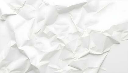 Obraz premium Crumpled Paper Texture Background (White & Blue)