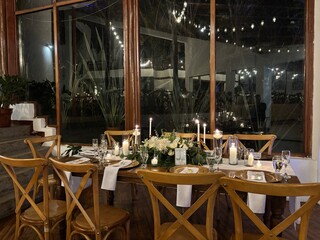 Mesa decorada para evento