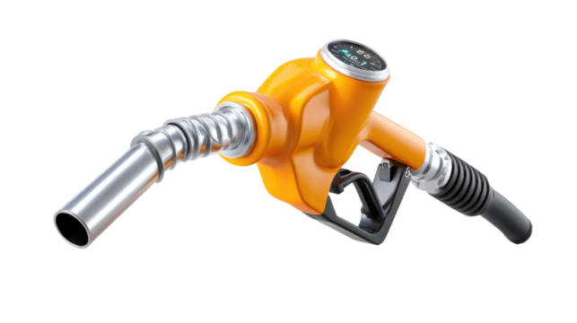 Fuel Nozzle: A detailed shot of a fuel nozzle. This image captures the essence of the transportation and energy sectors. 