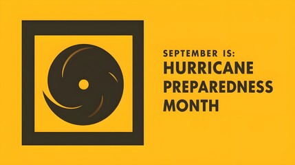 Vector illustration on the theme of National Hurricane preparedness month observed each year during the month of September.