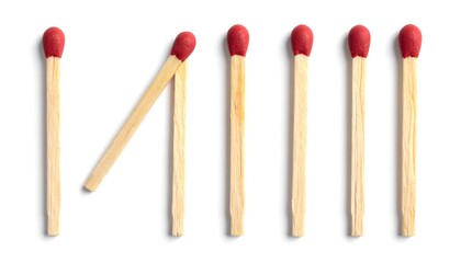 Matches in a row with one broken