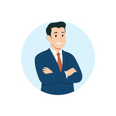 Flat Business People Vector Illustration – Office, Teamwork, Presentation