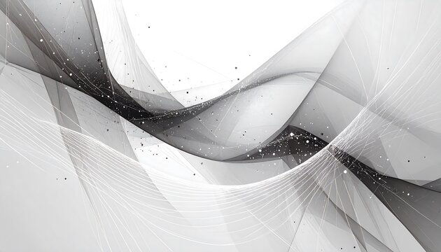 Abstract wavy design in grayscale