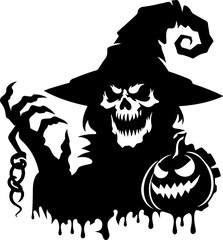 halloween ghost vector silhouette