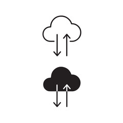 Cloud Data Transfer Icon