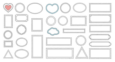 Collection of decorative borders and frames for design projects and crafting activities