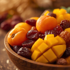 Assorted Dried Fruits Close-up