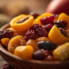 Assorted Dried Fruits Close-up