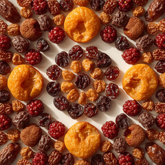 Assorted Dried Fruits Close-up