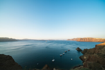 ギリシャのサントリーニ島の風景