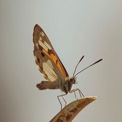 Profile view of a butterfly