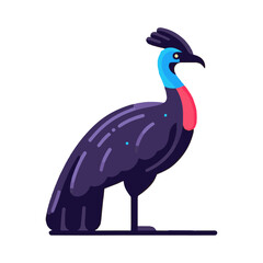 cassowary bird illustration design